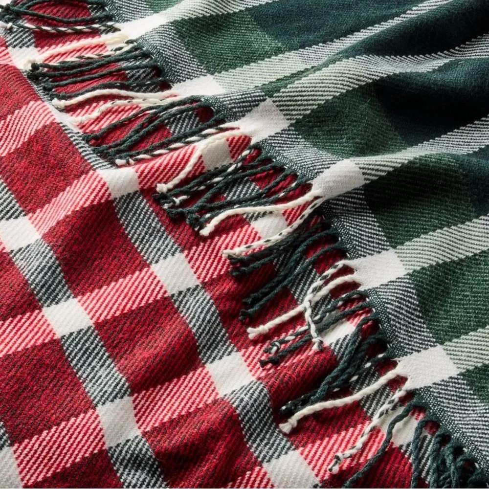 Hearth and Hand Plaid Holiday Throw Blanket